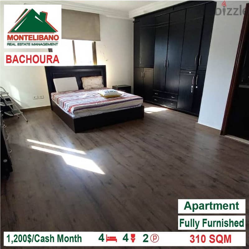 1200$!! Fully Furnished apartment for rent located in Bachoura-Beirut 4