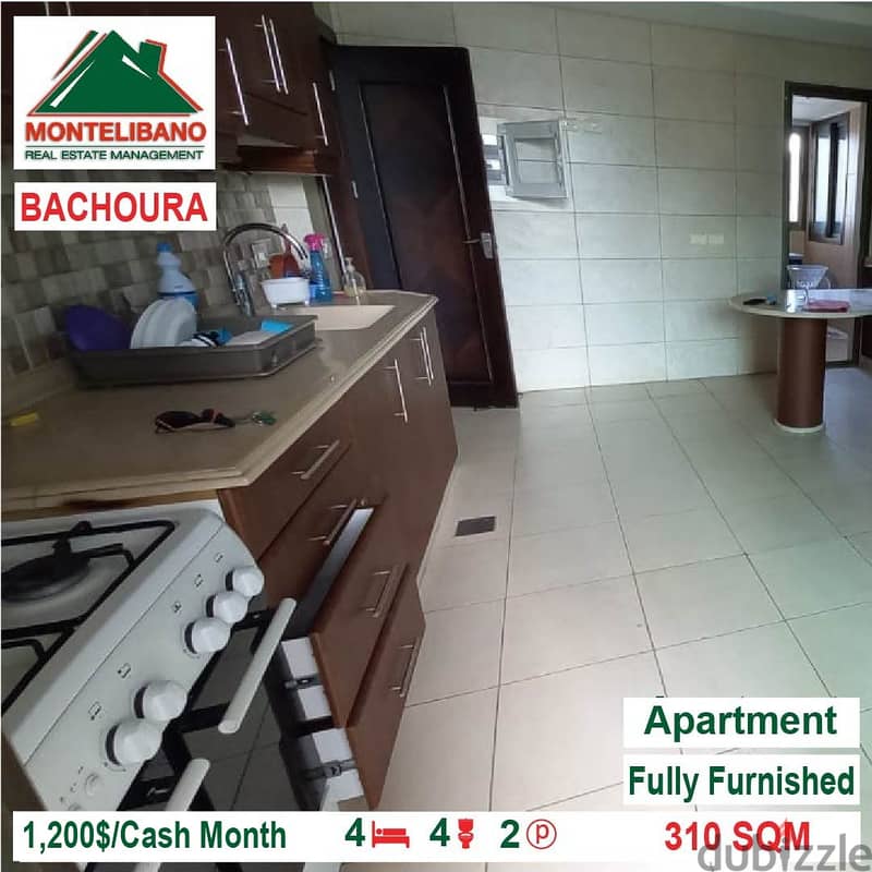 1200$!! Fully Furnished apartment for rent located in Bachoura-Beirut 5