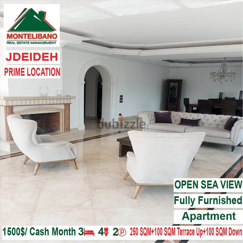 1500$/Cash Month!! Apartment for rent in Jdeideh!! Prime Location!! 1