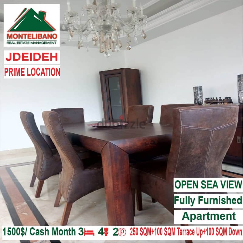 1500$/Cash Month!! Apartment for rent in Jdeideh!! Prime Location!! 2