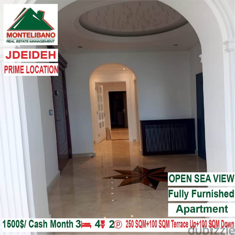 1500$/Cash Month!! Apartment for rent in Jdeideh!! Prime Location!! 3