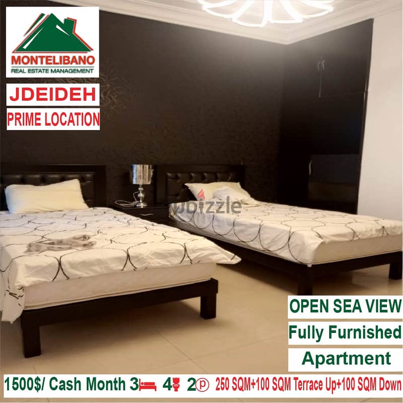 1500$/Cash Month!! Apartment for rent in Jdeideh!! Prime Location!! 6