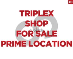 Triplex shop in a prime location in Baouchriye/بوشرية REF#DH101668 0