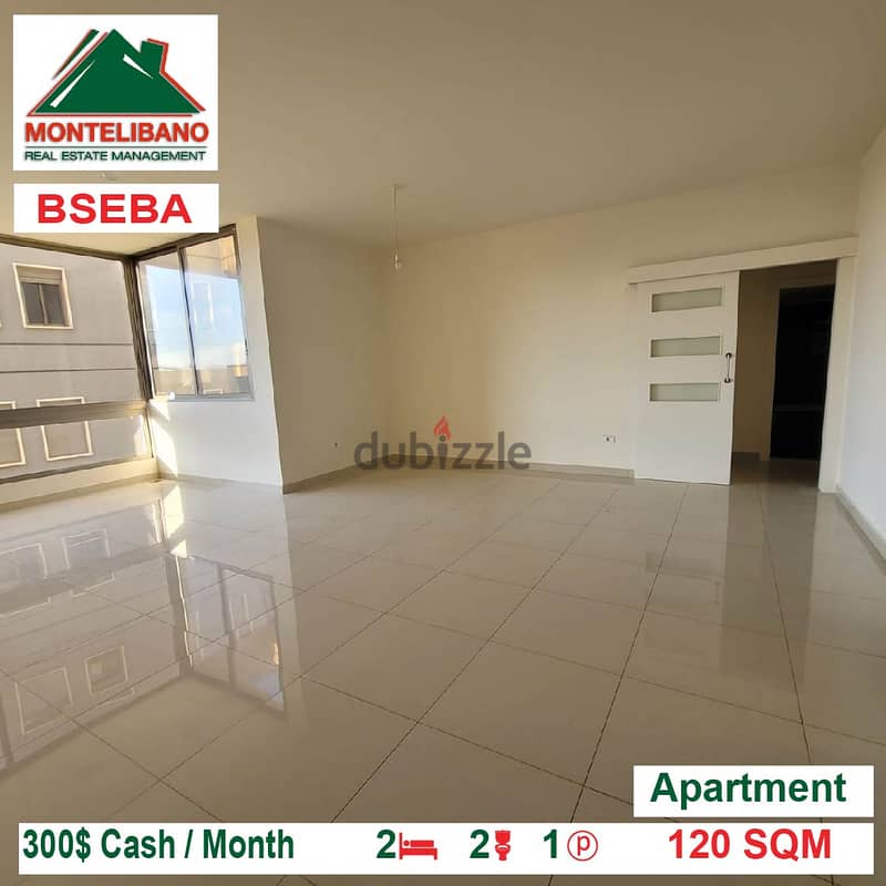 300$!! Apartment for rent located in Bseba 1