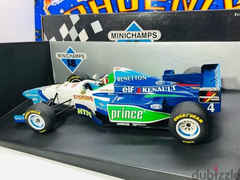 1/18 diecast F1 Benetton Renault B196 Minichamps. Gerhard Berger 1996 2