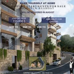Luxury Apartments For Sale Located In Baabdat 0