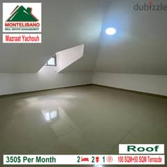 350$!! Roof for rent in Mazraat Yachouh!!