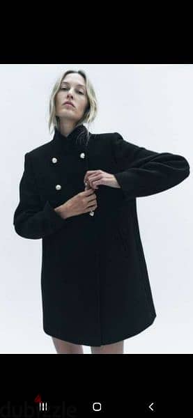 coat black wool high quality S to xL 5