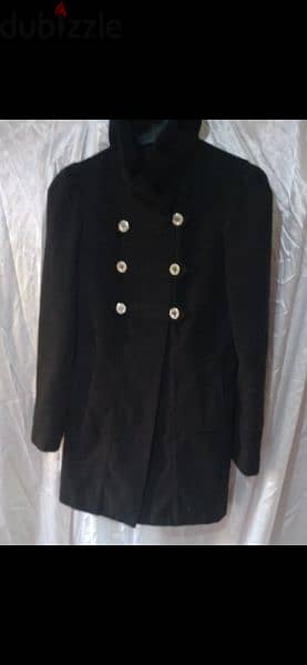 coat black wool high quality S to xL 14