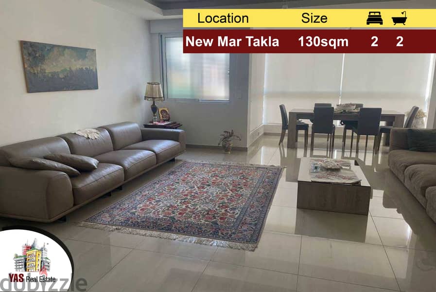 New Mar Takla 130m2 | Decorated | Prime Location | Quiet Street | PA | 0