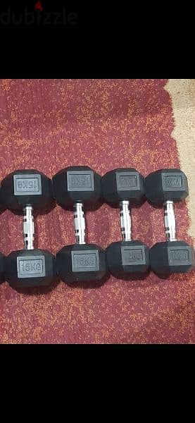 hexagon dumbbells price 125