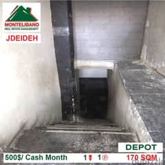 500$!! Depot for rent located in Jdeideh