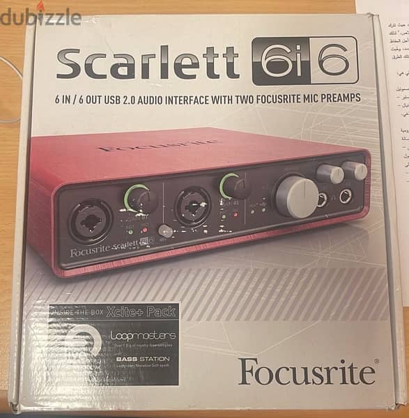 scarlet sound card 6i6 (perfect) 2