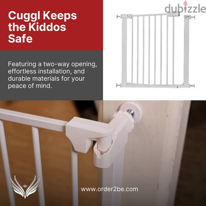 Cuggl Safety Gate in White for Children 1
