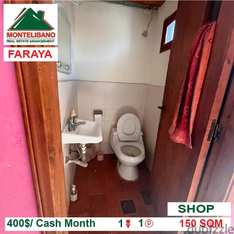 400$!! Prime Location Shop For rent located in Faraya 5