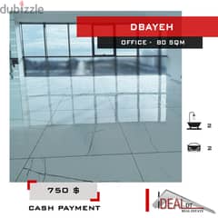 Office - clinic for rent in dbayeh 80 sqmمكتب-عيادة للإيجارREF#EA15297 0