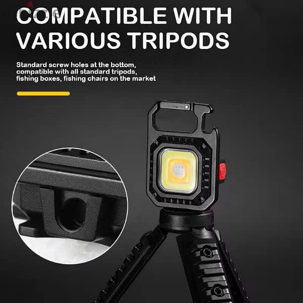 Portable High Power/Quality COB Rechargeable Led Light Cold/Warm/Red 4