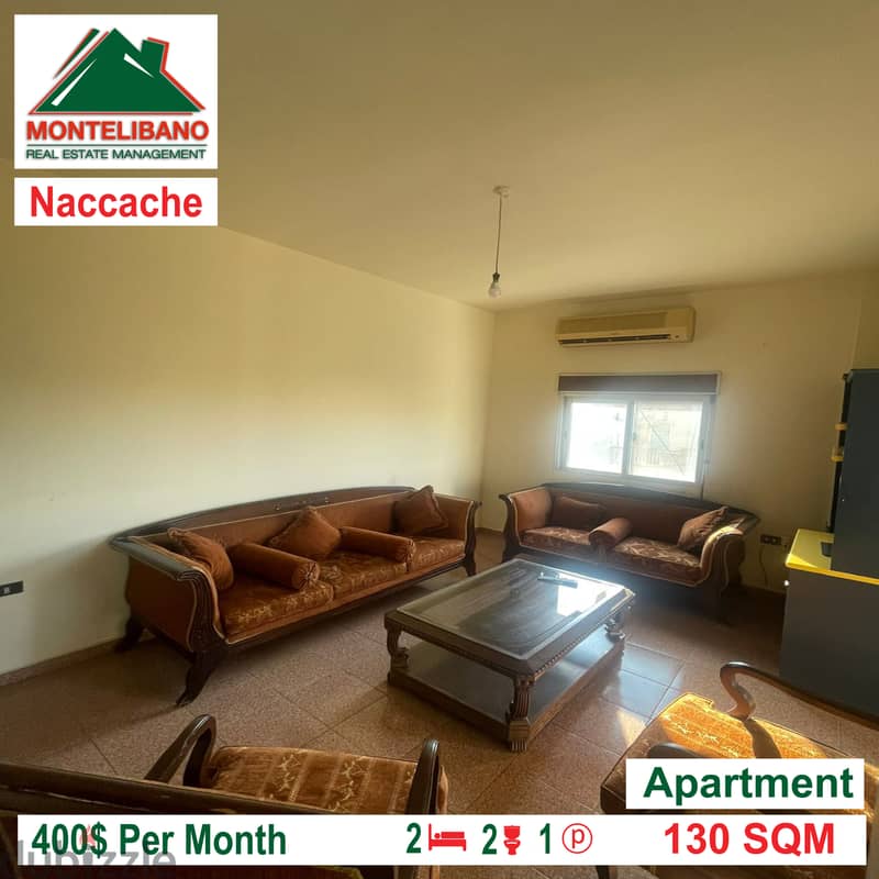 400$!!! Apartment for rent in Naccache!!! 1