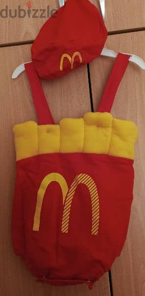 Boy or Girl Macdo Burger Fries Baby Uniform 1