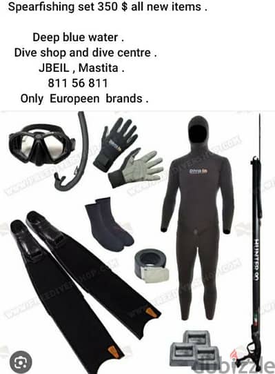 free spearfishing full set 350$