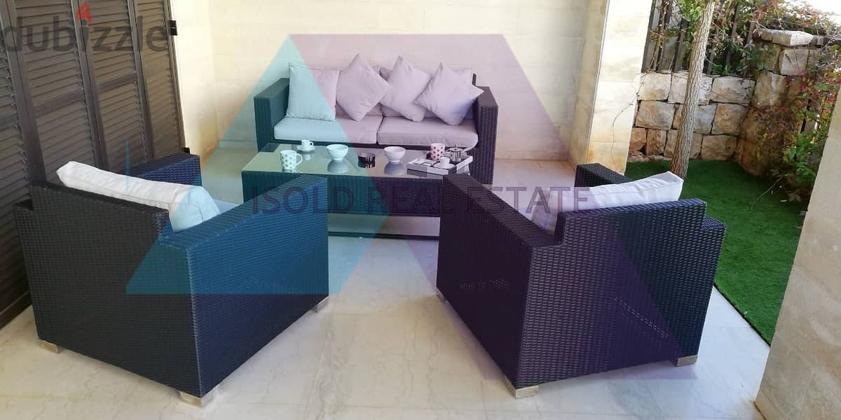 Fully furnished 223 m2 apartment+70m2 garden for sale  in Beit Misk 2