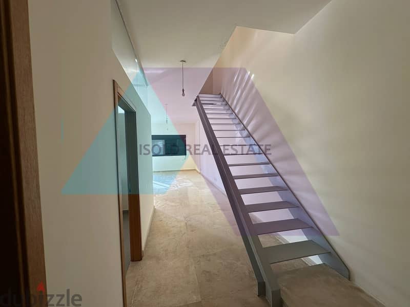 Brand New 200 m2 Duplex apartment+120m2 terrace for rent in Mansourieh 3