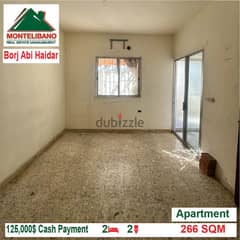 125000$!! Apartment for sale located in Borj Abi Haidar