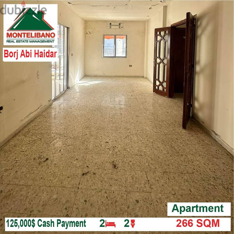 125000$!! Apartment for sale located in Borj Abi Haidar 1