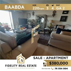Apartment for sale in Baabda GA2