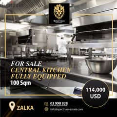 CENTRAL KITCHEN FULLY EQUIPPED IN ZALKA PRIME (100Sq) , (JD-150) 0