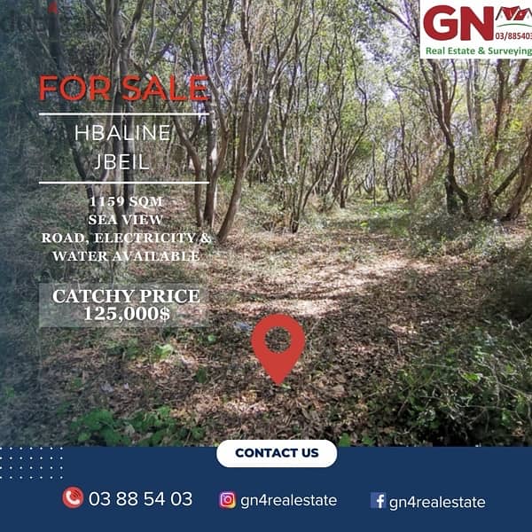 residential land for sale in hbaline-amchite-jbeil/ حبالين-عمشيت-جبيل 0