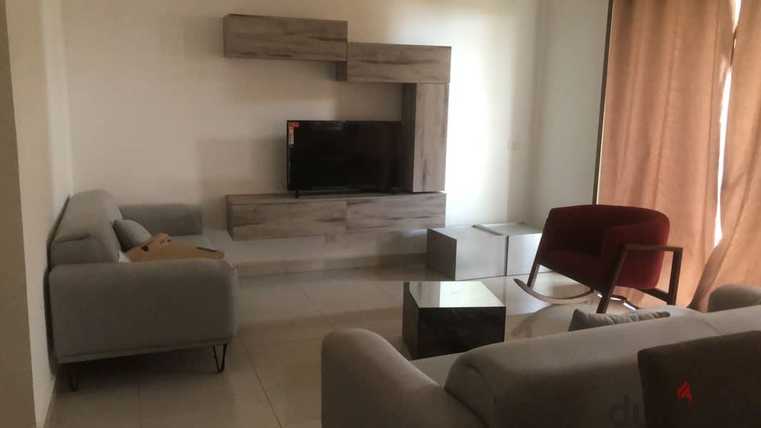 Dbayeh fully furnished apartment with 60 sqm garden for rent Ref#6032 1