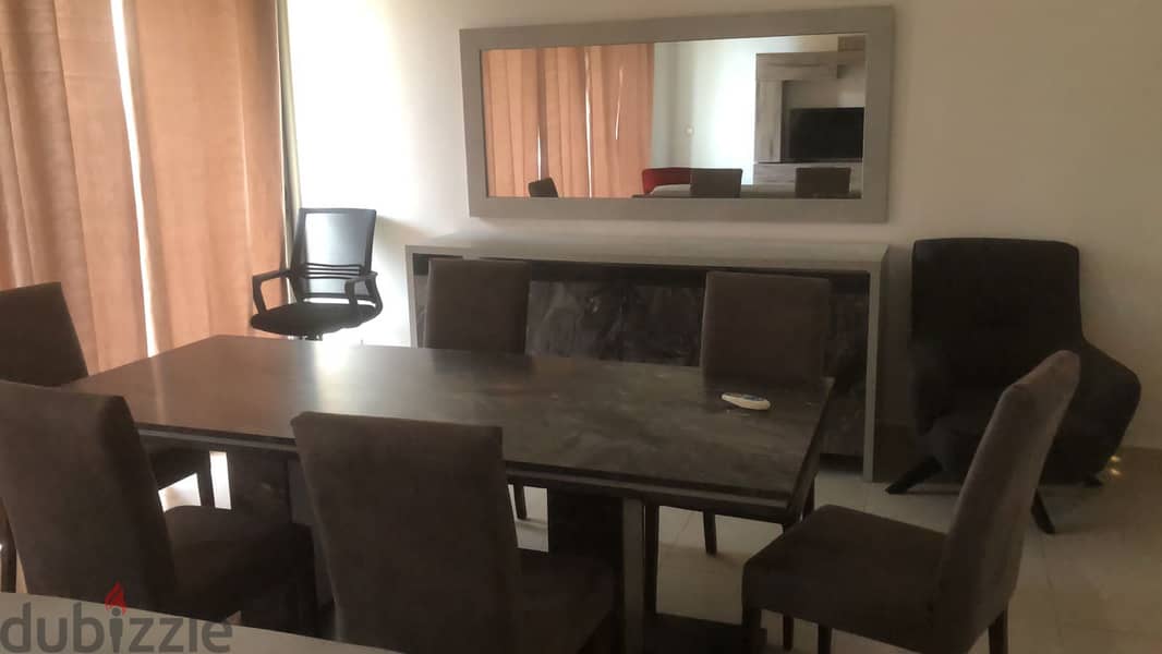 Dbayeh fully furnished apartment with 60 sqm garden for rent Ref#6032 0