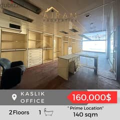 Kaslik Office | 140 sqm | Prime Location