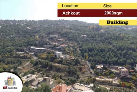 Achkout 2000m2 | Building for Sale | Panoramic View | Core & Shell |MY