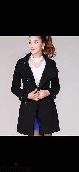 coat high collar double buttons S to xxL 2