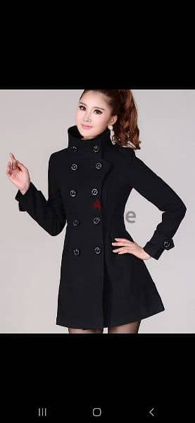 coat high collar double buttons S to xxL 3