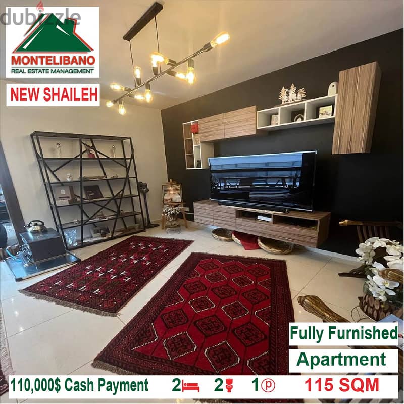 110,000$ Cash Payment!! Apartment for sale in New Shaileh!! 1