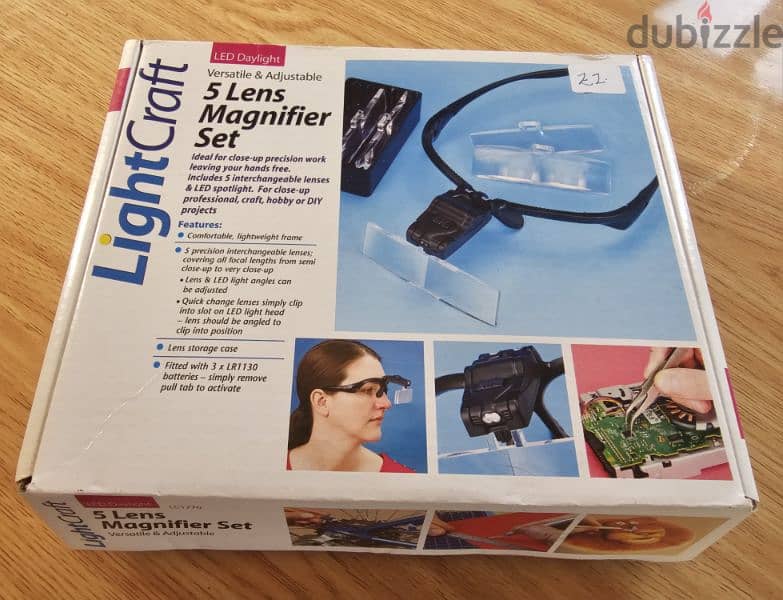 5 lens magnifier set made in UK Shesto 10$ 3