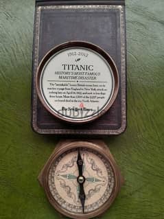 Titanic Compass Sundial Rep. Antique-1912 West London Vintage Nautical