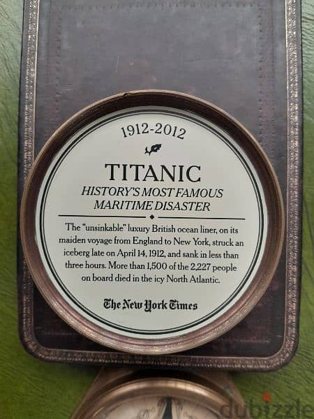 Titanic Compass Sundial Rep. Antique-1912 West London Vintage Nautical 1
