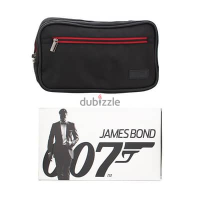 Authenticated licenced JAMES BOND toiletry/all usage black bag