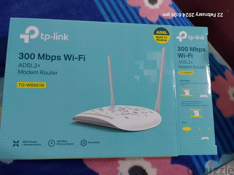 Modem Router ADSL2 300Mbps wifi Tp-Link 0
