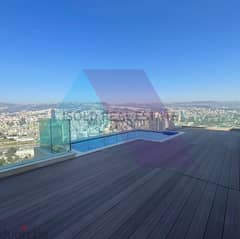 Furnished 250m2 Penthouse+100m2 terrace&pool for sale Sioufi/Achrafieh