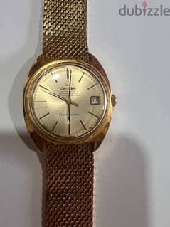 omega 18k gold constellation watch