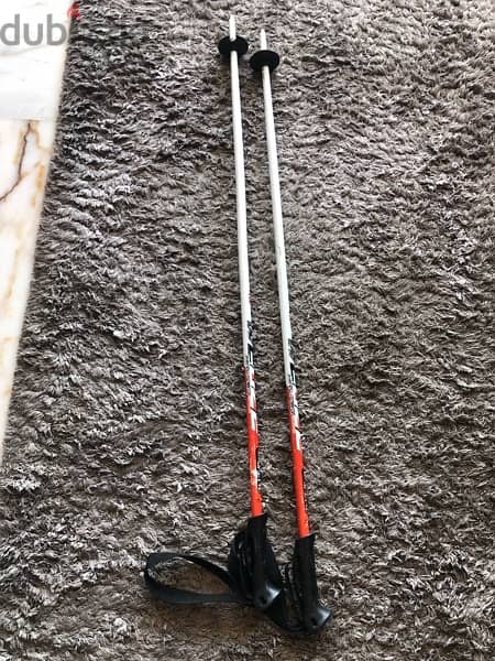 ski + fixations + battons very good condition 3