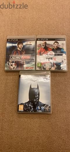 PS3 games for sale - (Batman arkham origins, fifa 12, pes 2010) 0