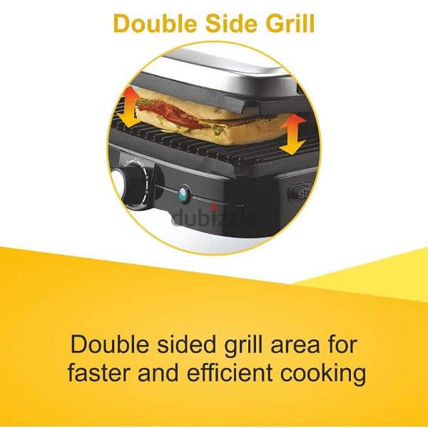 Kenwood Grill 1500W Contact Health Grill Panini Press Hg369 2