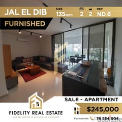 Furnished apartment for sale in Jal el dib ND6