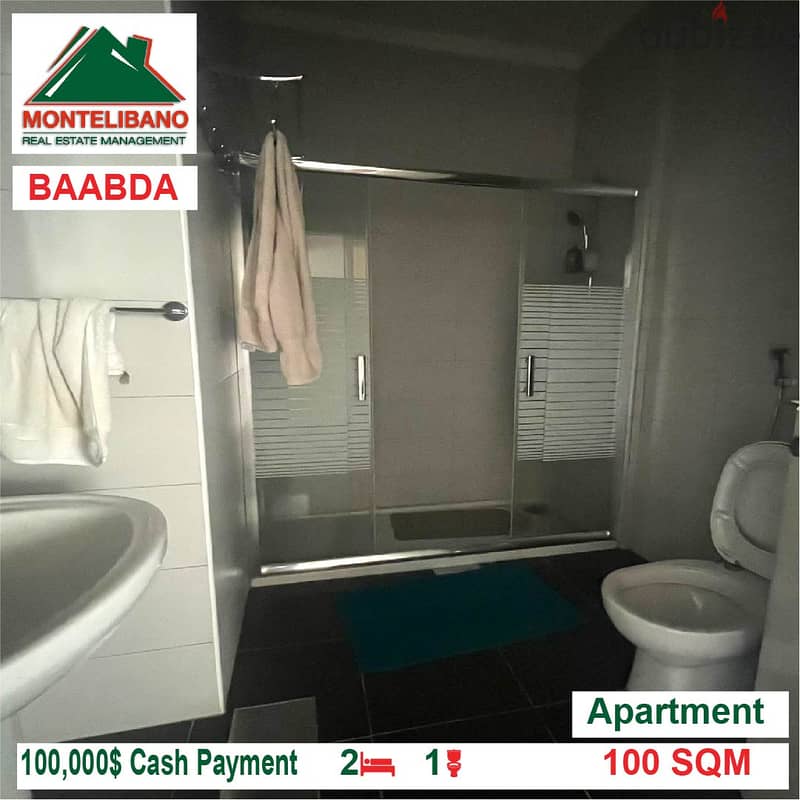 100,000$ Cash Payment!! Apartment for sale in Baabda!! 4